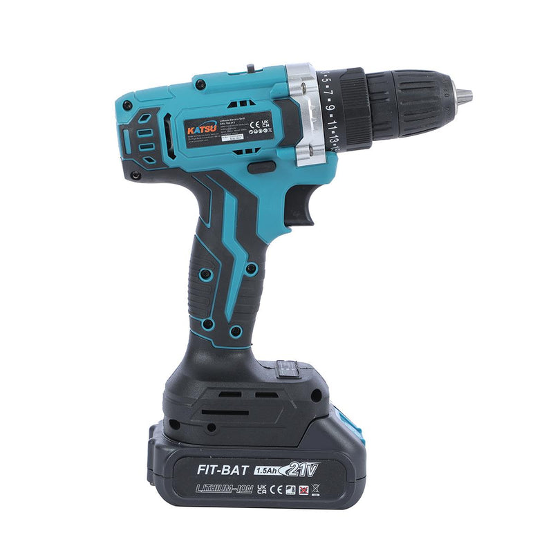 FIT-BAT Cordless Drill Set 21V with 1 Battery