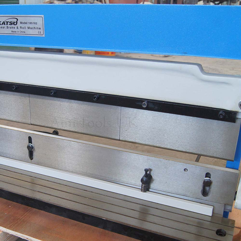 Manual Sheet Metal Shear Brake Roller Bending Machine 1016mm 3-In-1 freeshipping - Aimtools