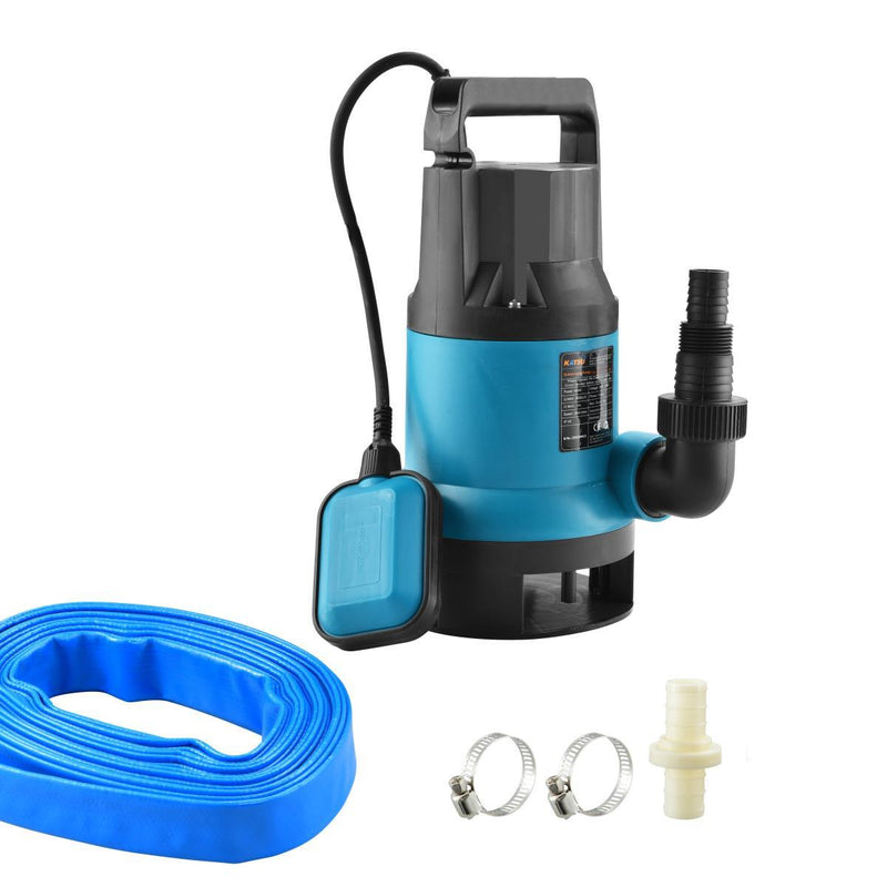 Submersible Water Pump 400W W/10M Hose 1.1/4"