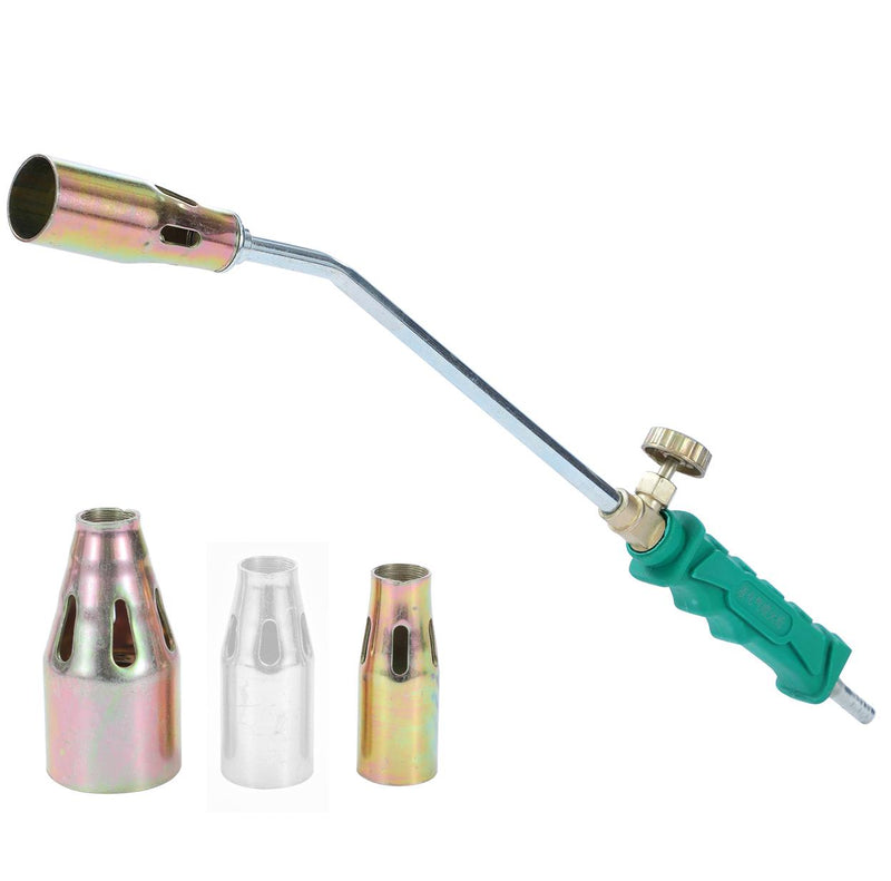 Gas Blow Torch Weed Burner With 3 Nozzles 30,35,50mm