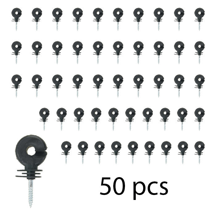 Lydite Custo Electric Fence Deep Thread Screw In Ring Insulator High Voltage Plastic Insulator For Electric Fencing 150 Length - Fence Insulator And Reinforced Ring Price