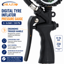 ORAZIO Digital Tyre Inflator Pressure Gauge LCD 230 PSI Air Compressor 230801