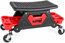 KATSU Tools 300lbs Rolling Mechanic Creeper Seat Workshop Stool Tool Tray 449305