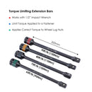 Impact Deep Socket Set Coloured 1/2" - 8PCs