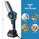 FIT-BAT Chainsaw with Oil Pump Extra Chain 6" With Battery 3.0Ah