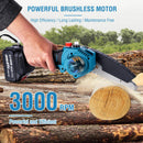 FIT-BAT Chainsaw with Oil Pump Extra Chain 6" With Battery 3.0Ah