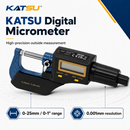 KATSU Tools  Digital Outside Micrometer 25mm 1 Inch LCD Electronic Caliper