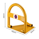 TOPWAY Car Parking, Yellow Arched Lockable Folding Car Parking Barrier