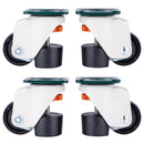 Levelling Castors Grey & Black 4PCs