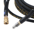 Pressure Washer Hose 15M, 3/8 Inch with 2 Quick Connect Kits