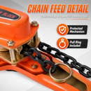 KATSU Tools 1.5 Ton Chain Hoist Lever Block Come Along 1.5m