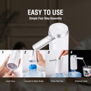 Water Bottle Pump 1200mAh USB Charging Foldable and Mute - White