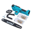 KATSU Tools FIT-BAT 21V Brushless Chainsaw 12 Inch Extra Chain Saw 102740