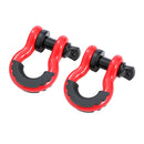 Tow Shackle 3/4 Inch With Rubber Sleeve 2PCs/pack