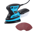 KATSU 200W Electric Palm Sander with Dust Collector and 20 Pads