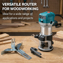 Electric Wood Hand Trimmer Laminator 710W | 1/4" & 3/8" Collets