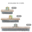 Wire Broom Head with Wooden Back No Handle