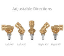 Pressure Washer Pivoting Coupler with 5 Nozzle Tips, 90 Degree Rotation