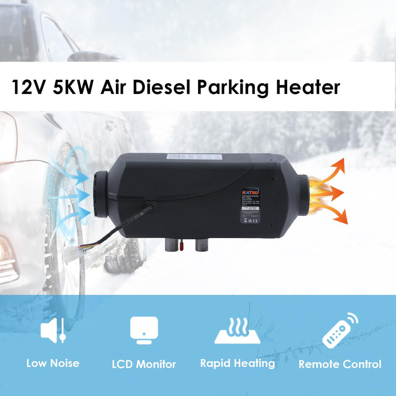Diesel Parking Heater Set without Assembly - Black