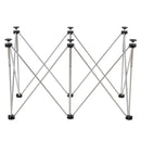 TOPWAY Foldable Working Table Wood & Tile 6 Legs Adjustable 117x62cm