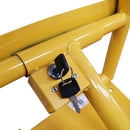 TOPWAY Car Parking, Yellow Arched Lockable Folding Car Parking Barrier