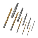 Screw Extractor Set With Drill Bits, 10PCs 1 to 5mm