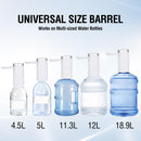 Water Bottle Pump 1200mAh USB Charging Foldable and Mute - White