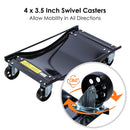 KATSU Tools 2 Pack Wheel Dolly Car Skate Set 3000 lbs 3.5" Swivel Caster 161150