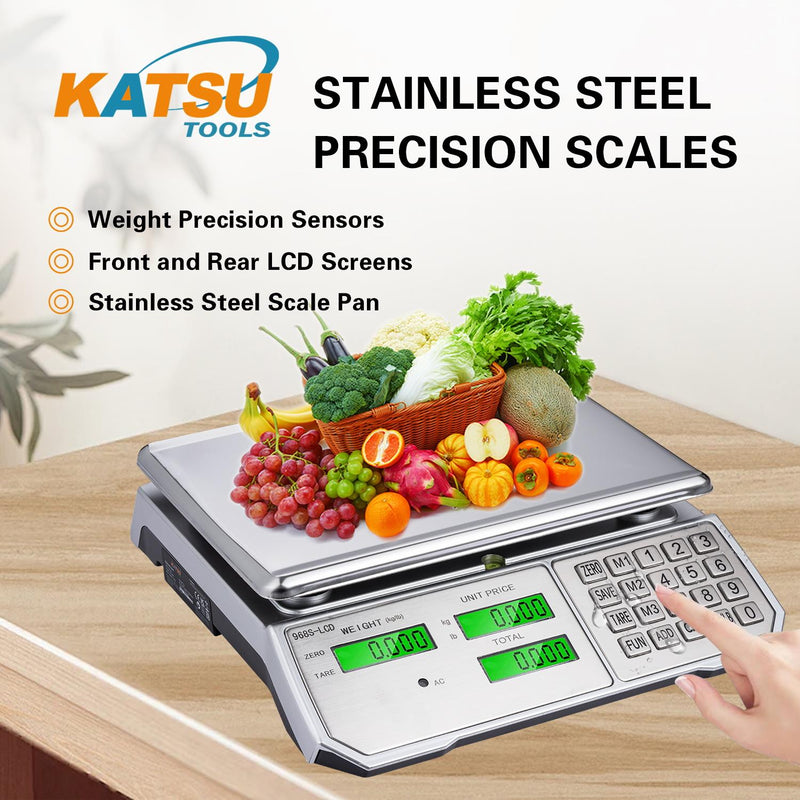 KATSU Digital Computing Scale 30KG /10g with LCD Display Electronic Calculating