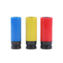 Impact Deep Socket Set Coloured 3PCs 1/2", Black CR-V, 78mm