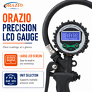 ORAZIO Digital Tyre Inflator Pressure Gauge LCD 230 PSI Air Compressor 230801