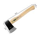 LINZI 1.25lb Wood Chopping Axe - Carbon Steel Blade, Polished Edge
