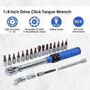 Torque Wrench Socket Set 1/4 2-24NM