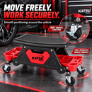 KATSU Tools 300lbs Rolling Mechanic Creeper Seat Workshop Stool Tool Tray 449305