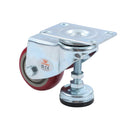 Swivel Leveling Castor 4PCs 75mm 3" - Red