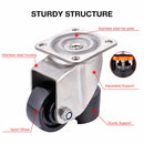 Levelling Castors Stainless Steel 4PCs