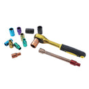 Socket Set 14PC Coloured 1/4 inch Ratchet 4/4.5/5/5.5/6/7/8/9/10/11/12/13mm, CR-V