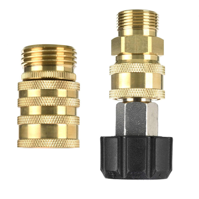 Pressure Washer Adapter Set, M22 Quick Connect 9Pc