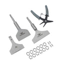 SDS Plus Chisel Scraper 6 PCs Set in Cloth Bag