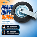 220lb Heavy-Duty Jockey Wheel Clamp for Trailer