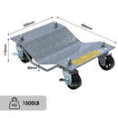 Garage Car Wheel Dolly 2PCS Set 1500LB MR8100
