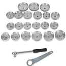 KATSU Oil Filter Socket Set 65–101mm 1/2” Drive – 23pc Aluminium