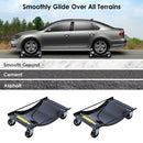 KATSU Tools 2 Pack Wheel Dolly Car Skate Set 3000 lbs 3.5" Swivel Caster 161150