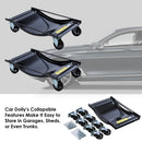 KATSU Tools 2 Pack Wheel Dolly Car Skate Set 3000 lbs 3.5" Swivel Caster 161150