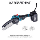 KATSU FIT-BAT Chainsaw w/Oil Pump Extra Chain 6 inch 3.0 Btry