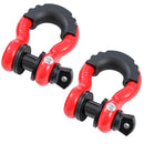 Tow Shackle 3/4 Inch With Rubber Sleeve 2PCs/pack