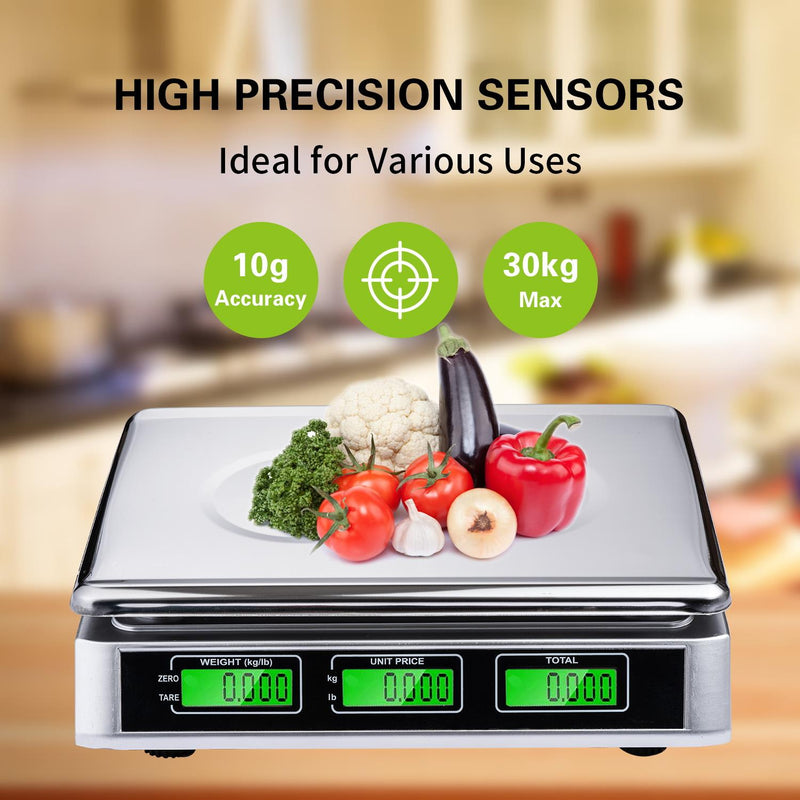 KATSU Digital Computing Scale 30KG /10g with LCD Display Electronic Calculating