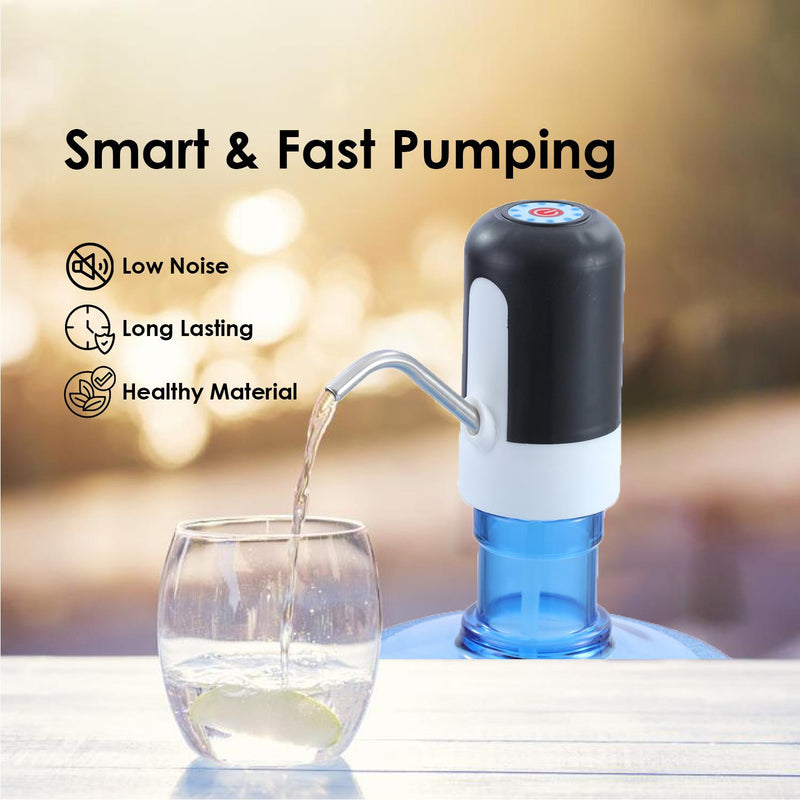 Drinking Water Pump Rechargeable 2PCs - Black