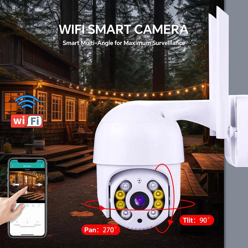 New Flash 3MP Security Camera Outdoor - 2.8