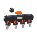 Garden Water Tap Divider With Auto connector 4 Exits